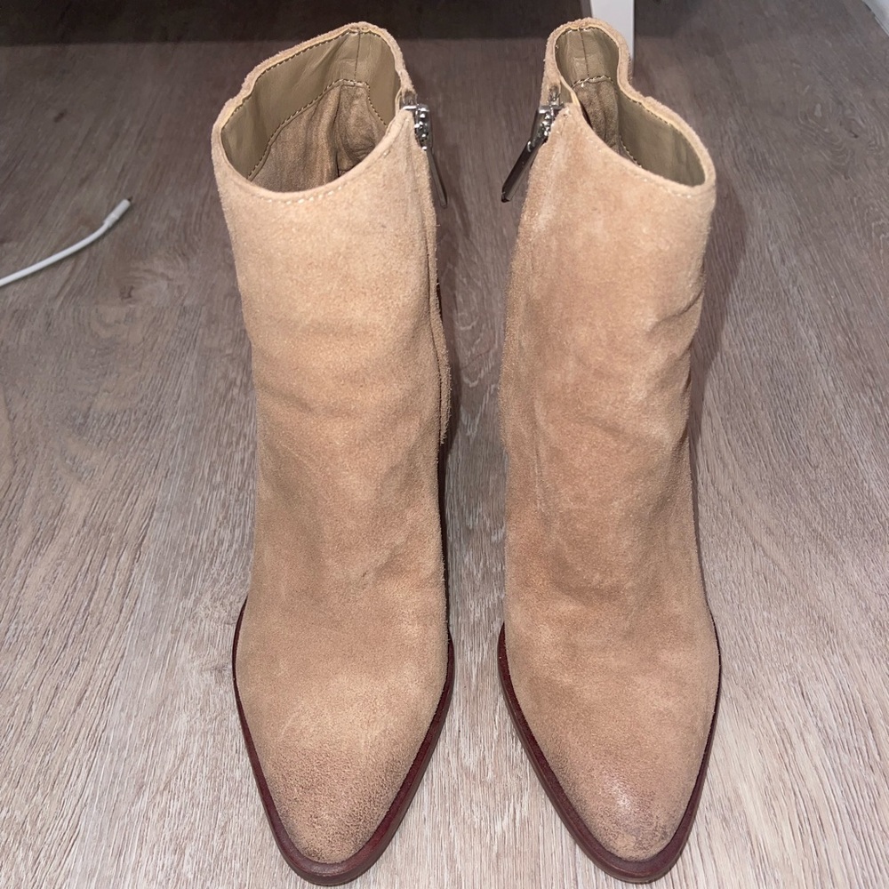 Sam Edelman brown suede booties